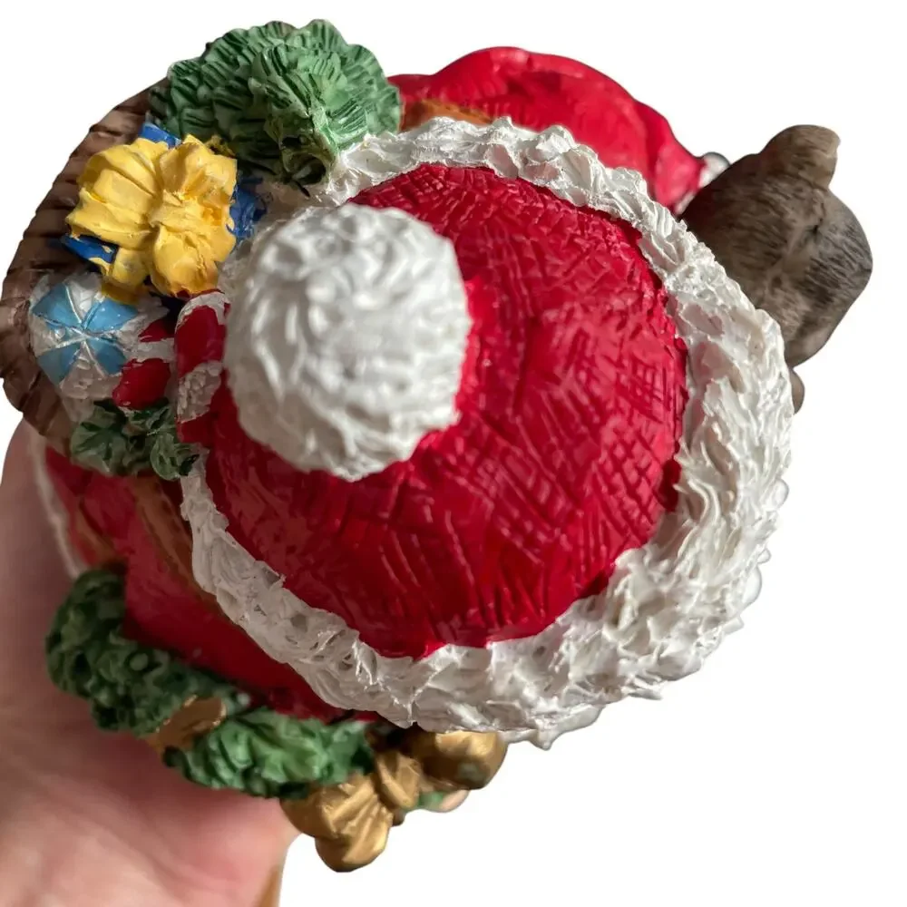 Pier 1 Santa Claus Figure Resin(?) Round Retired Christmas Collectible 6